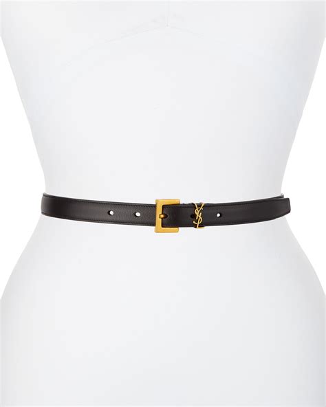 ysl leather belt